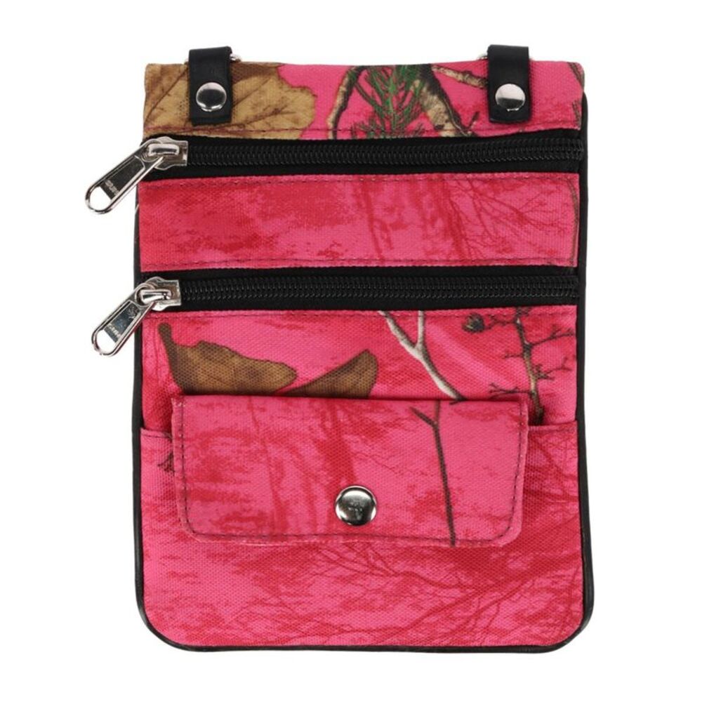 CTM Women's Realtree Camo Cross Body Bag